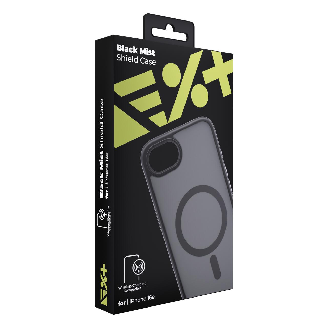 Husa de protectie NEXT ONE Mist Shield cu MagSafe pentru iPhone 16e, Negru - iSTYLE RO