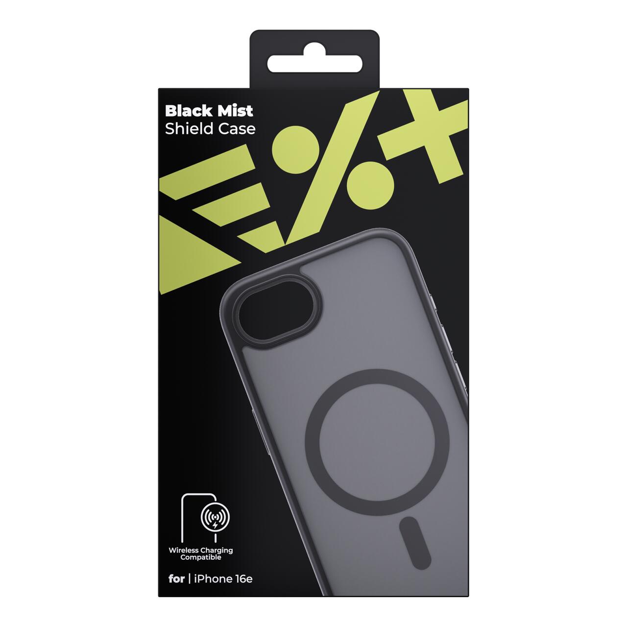 Husa de protectie NEXT ONE Mist Shield cu MagSafe pentru iPhone 16e, Negru - iSTYLE RO