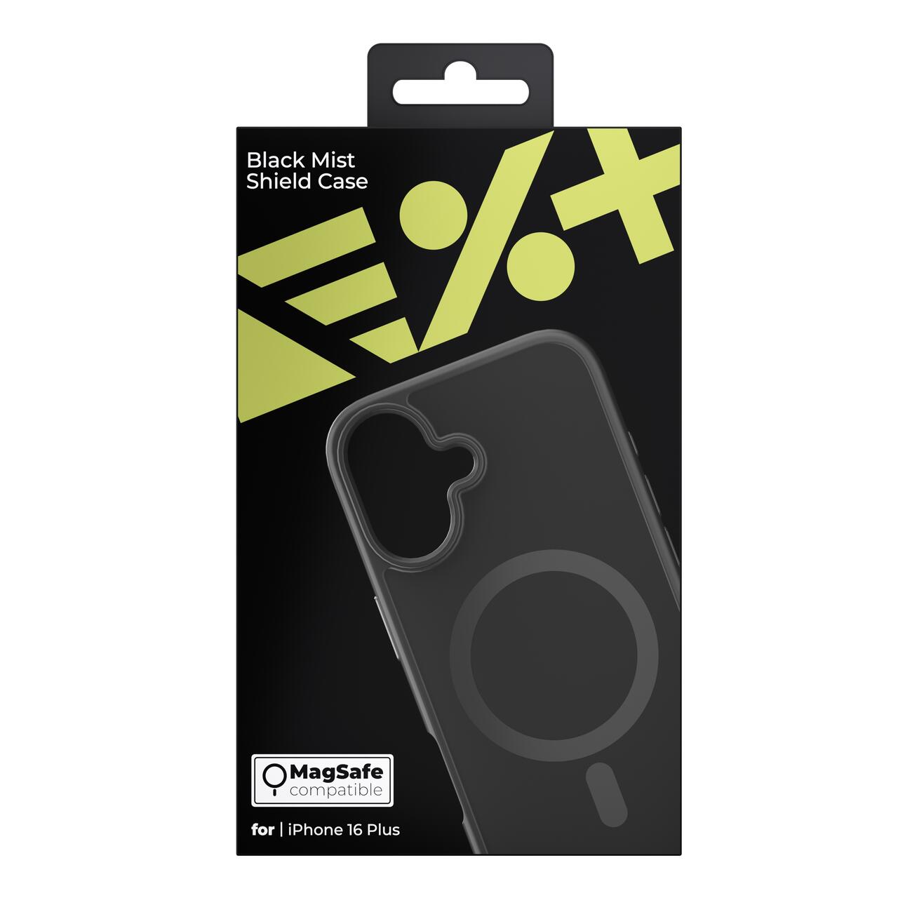 Husa de protectie NEXT ONE Mist Shield cu MagSafe pentru iPhone 16 Plus, Negru - iSTYLE RO