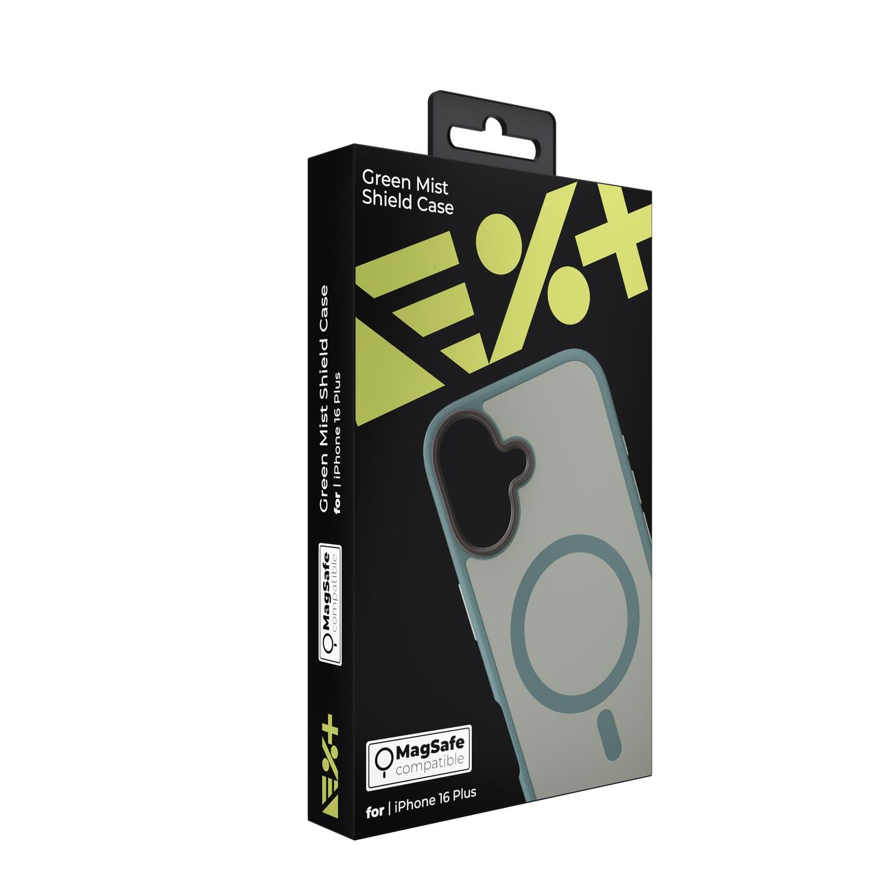 Husa de protectie NEXT ONE Mist Shield cu MagSafe pentru iPhone 16 Plus, Verde - iSTYLE RO