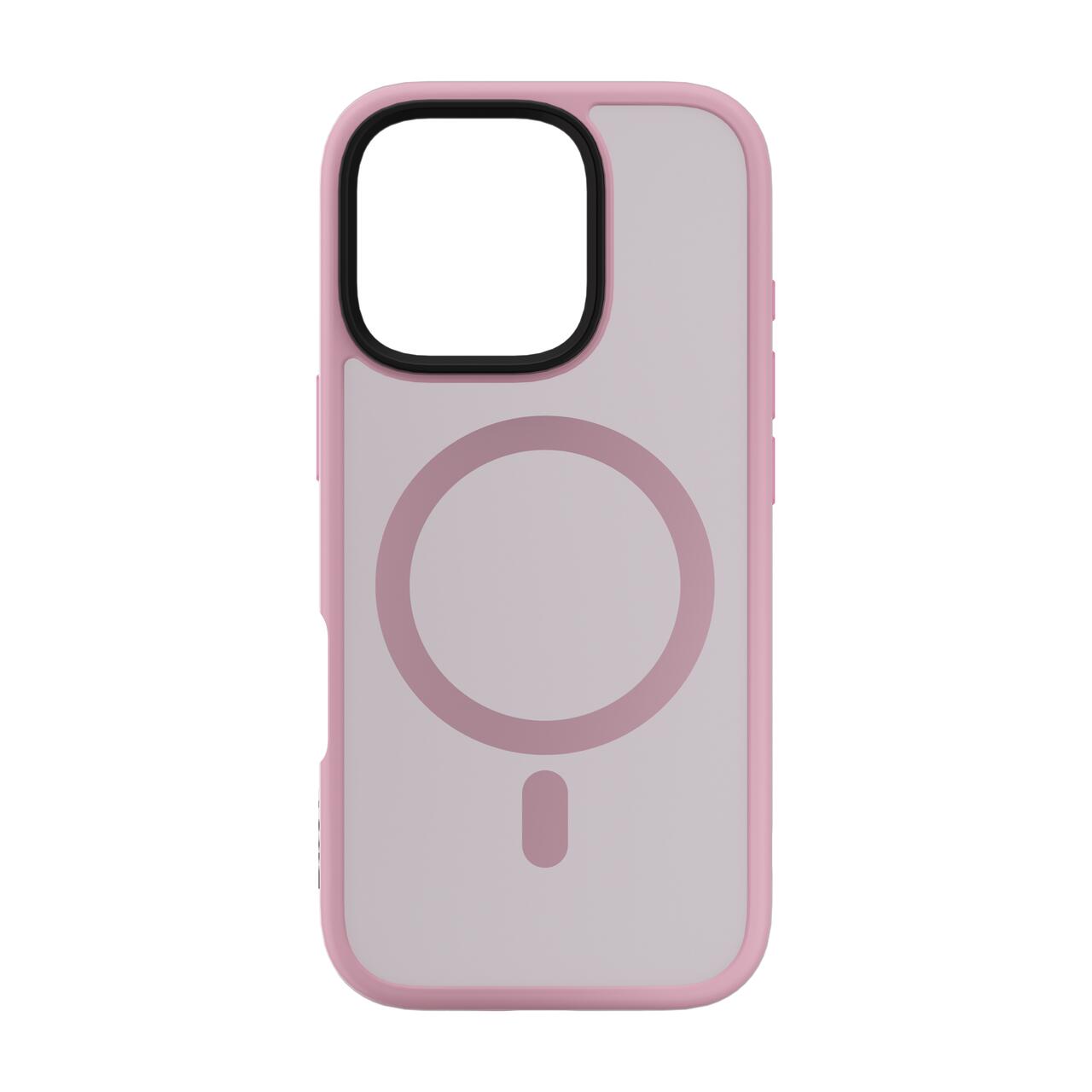 Husa de protectie NEXT ONE Mist Shield cu MagSafe pentru iPhone 16 Pro, Roz - iSTYLE RO