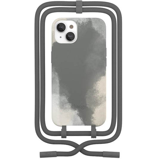 Husa de protectie Woodcessories Change Batik pentru iPhone 13, Anthracite Grey - iSTYLE RO
