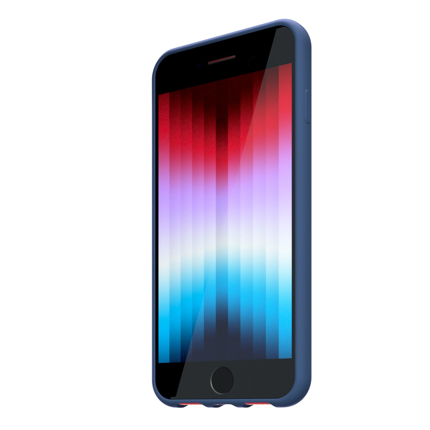 Husa de protectie NEXT ONE pentru iPhone SE, Silicon, Albastru - iSTYLE RO
