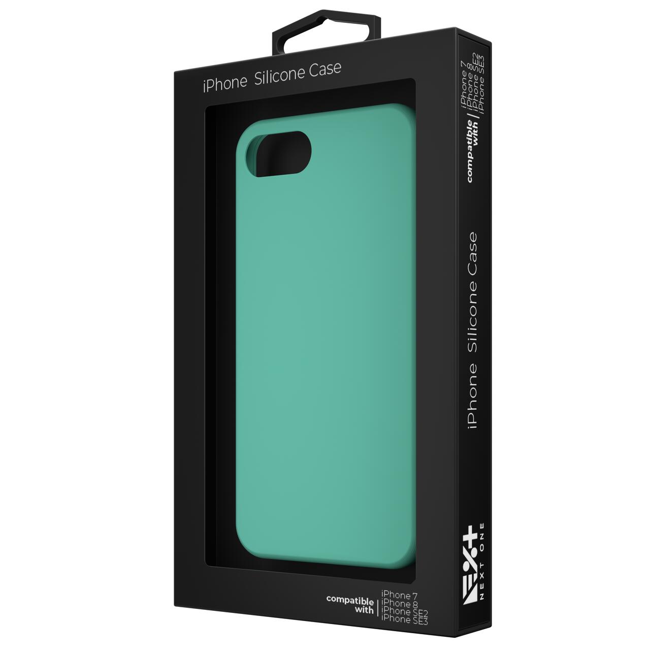 Husa de protectie NEXT ONE pentru iPhone SE, Silicon, Mint - iSTYLE RO
