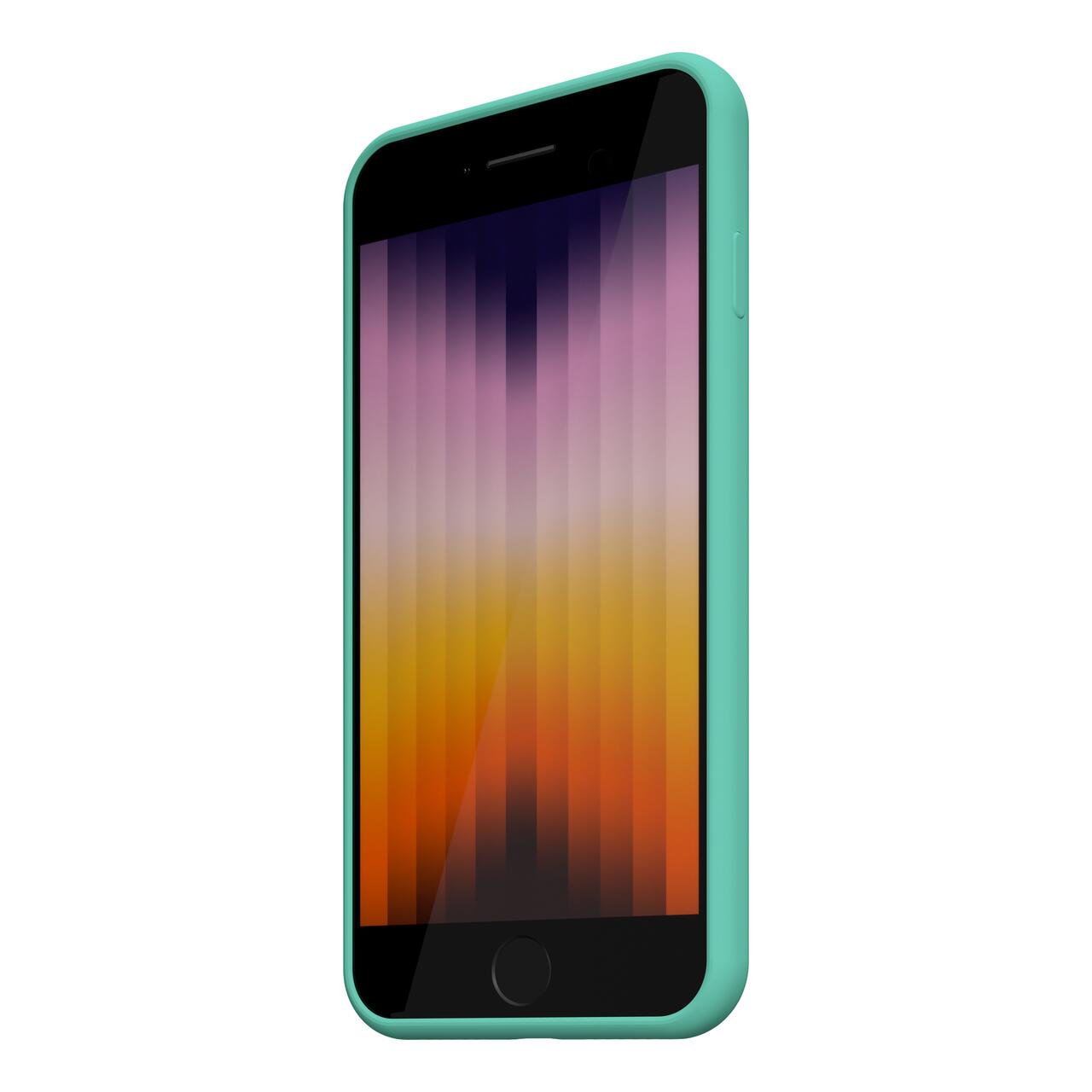 Husa de protectie NEXT ONE pentru iPhone SE, Silicon, Mint - iSTYLE RO