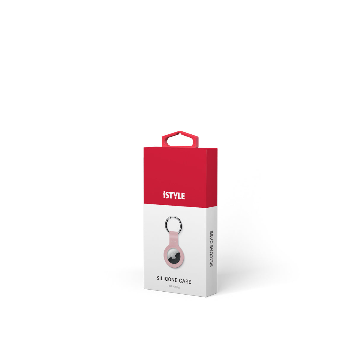 Breloc iSTYLE pentru AirTag, Silicon, Roz - iSTYLE RO