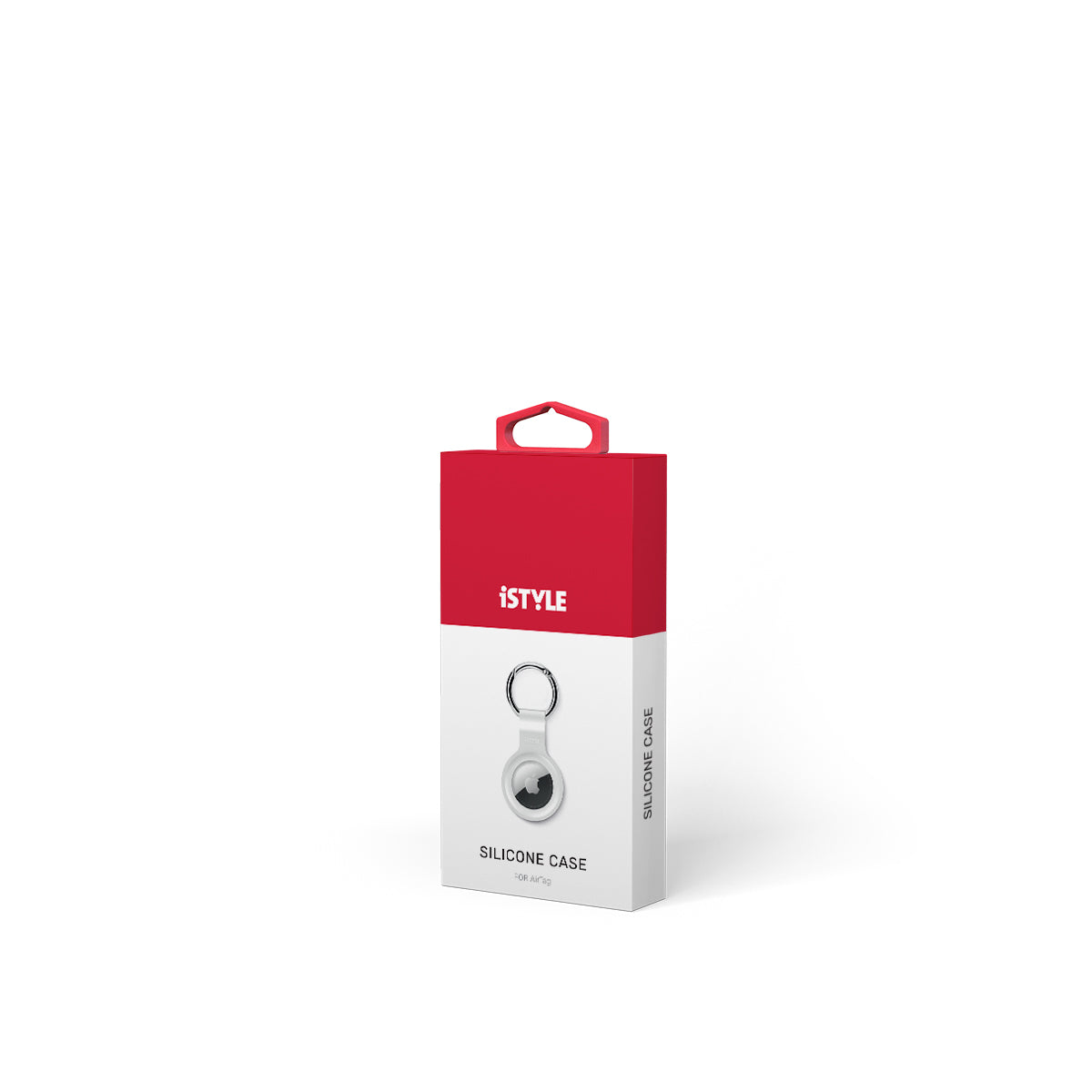 Breloc iSTYLE pentru AirTag, Silicon, Alb - iSTYLE RO