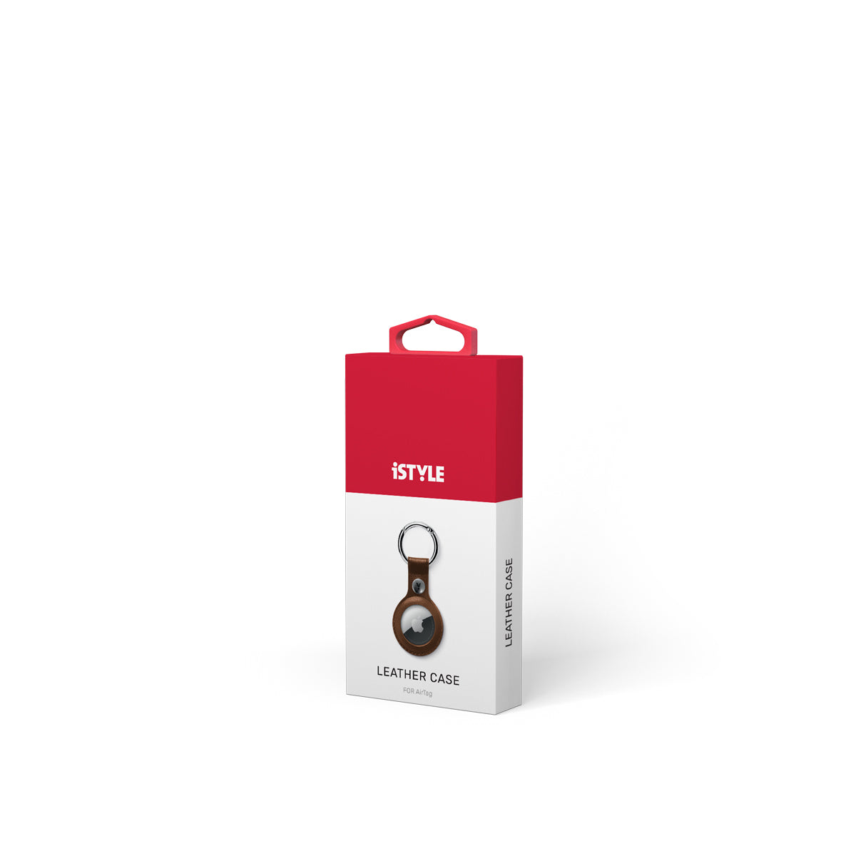 Breloc iSTYLE pentru AirTag, Piele, Maro - iSTYLE RO