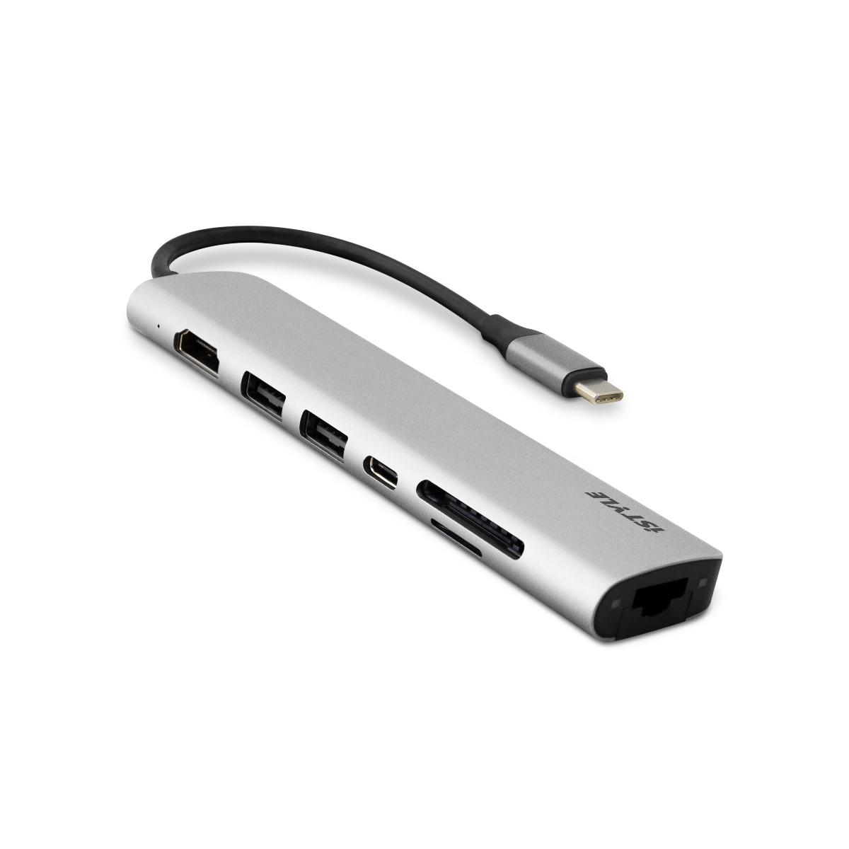 Adaptor iStyle Type-C HUB Multimedia, Silver - iSTYLE RO