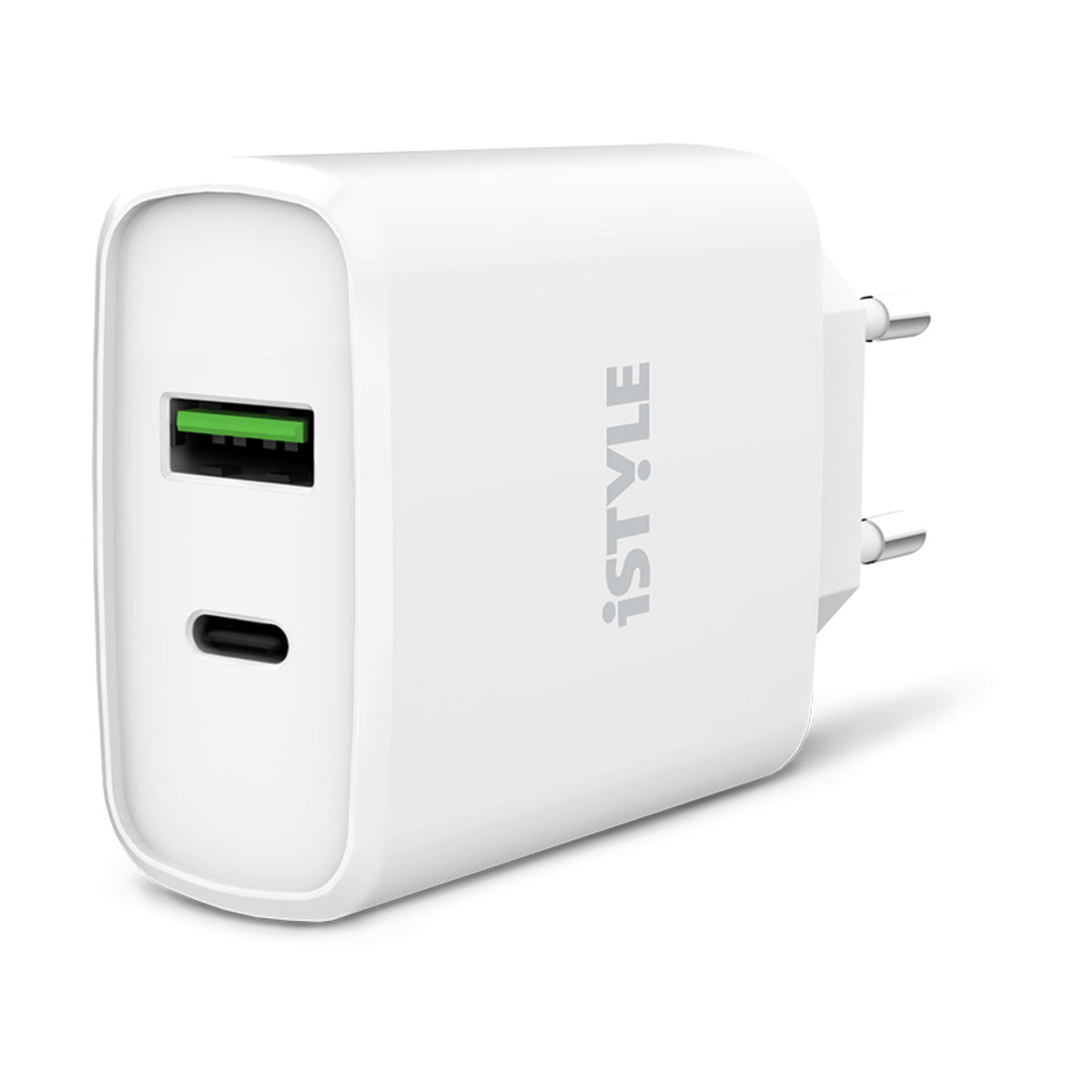 Adaptor priza iStyle 38W Pro Charger (20W USB-C; 18W USB-A) - iSTYLE RO