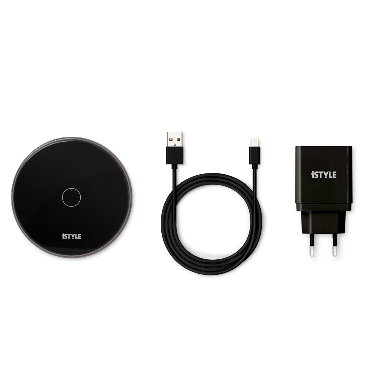Incarcator wireless iSTYLE 15W, Negru (adaptor inclus) - iSTYLE RO