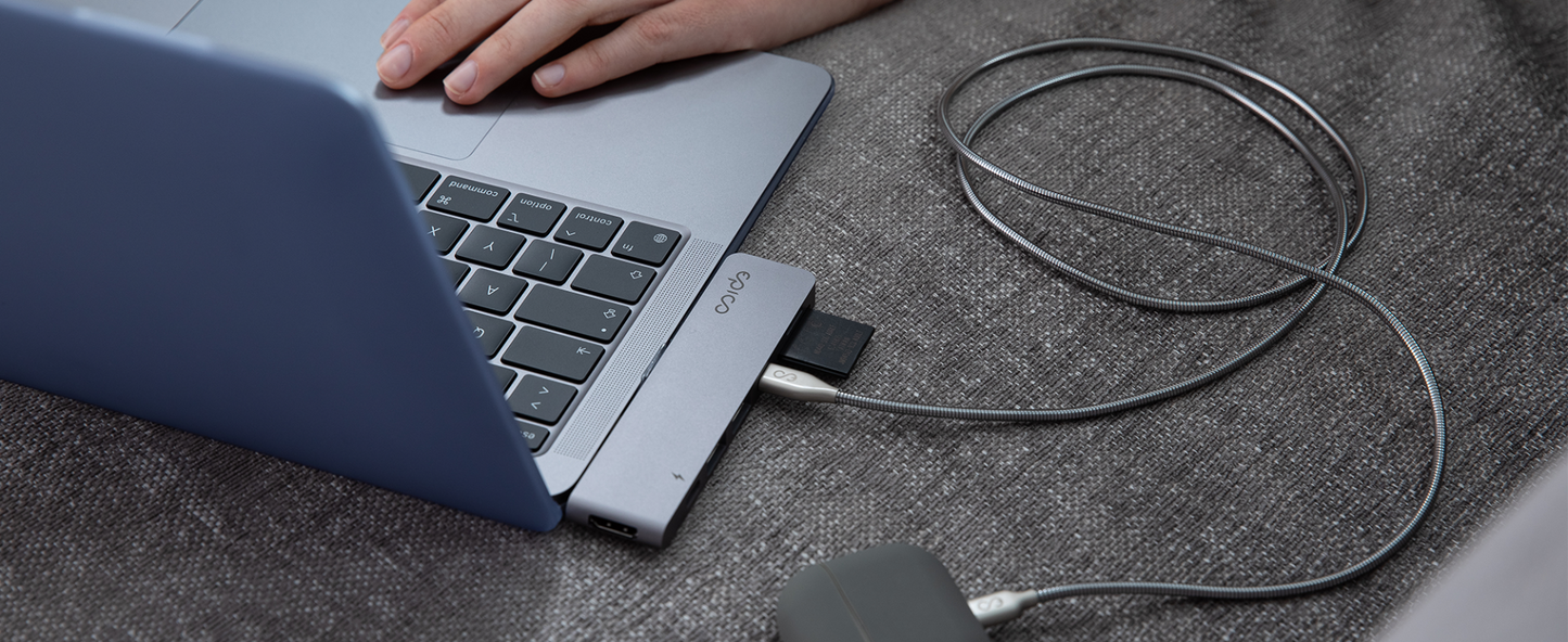 Adaptor Epico Type-C Hub 6in1 8K/30Hz, Space Grey - iSTYLE RO