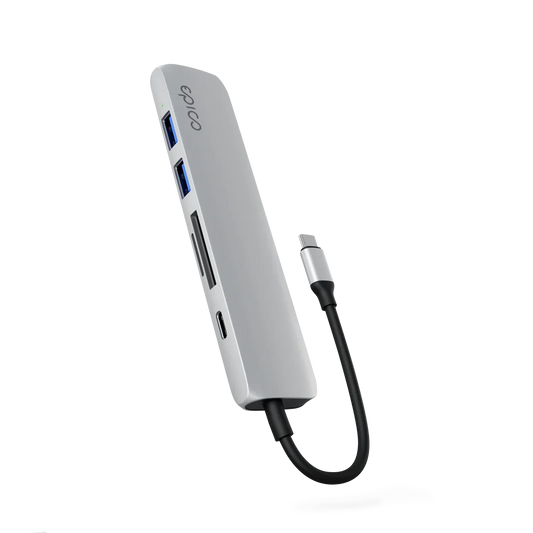 Adaptor Epico Type-C Hub 6in1 8K/30Hz, Space Grey - iSTYLE RO
