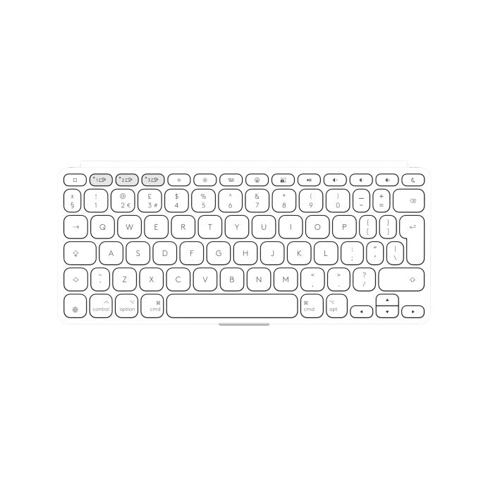 Tastatura Wireless Portabila Logitech Keys-To-Go 2, BT, Multidevice, for MAC, Alb - iSTYLE RO