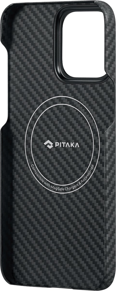 Husa de protectie Pitaka MagEZ 4 1500D cu MagSafe pentru iPhone 15 Pro, Negru - iSTYLE RO