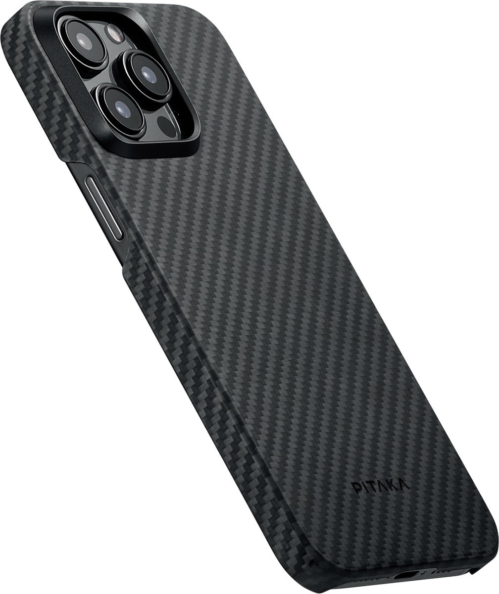 Husa de protectie Pitaka MagEZ 4 1500D cu MagSafe pentru iPhone 15 Pro, Negru - iSTYLE RO