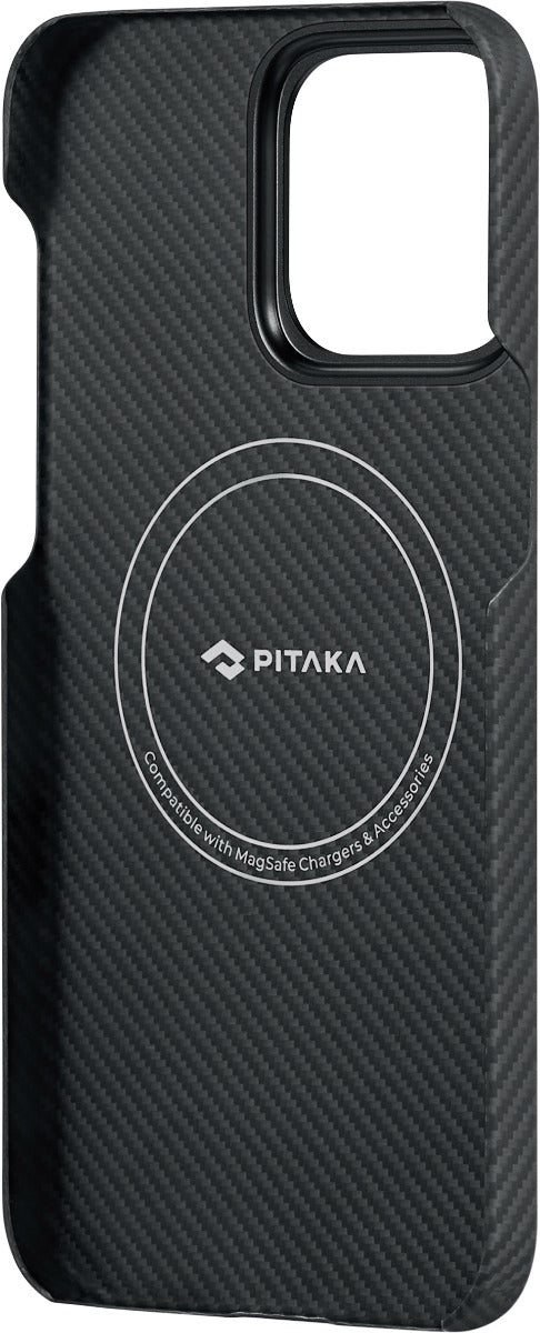 Husa de protectie Pitaka MagEZ 4 600D cu MagSafe pentru iPhone 15 Pro, Negru - iSTYLE RO
