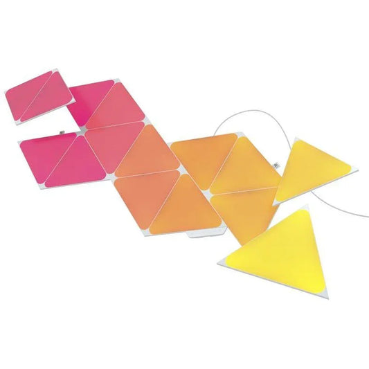 Nanoleaf Kit 15 panouri luminoase inteligente Nanoleaf Shapes Triangles Starter Kit cu senzor - iSTYLE RO