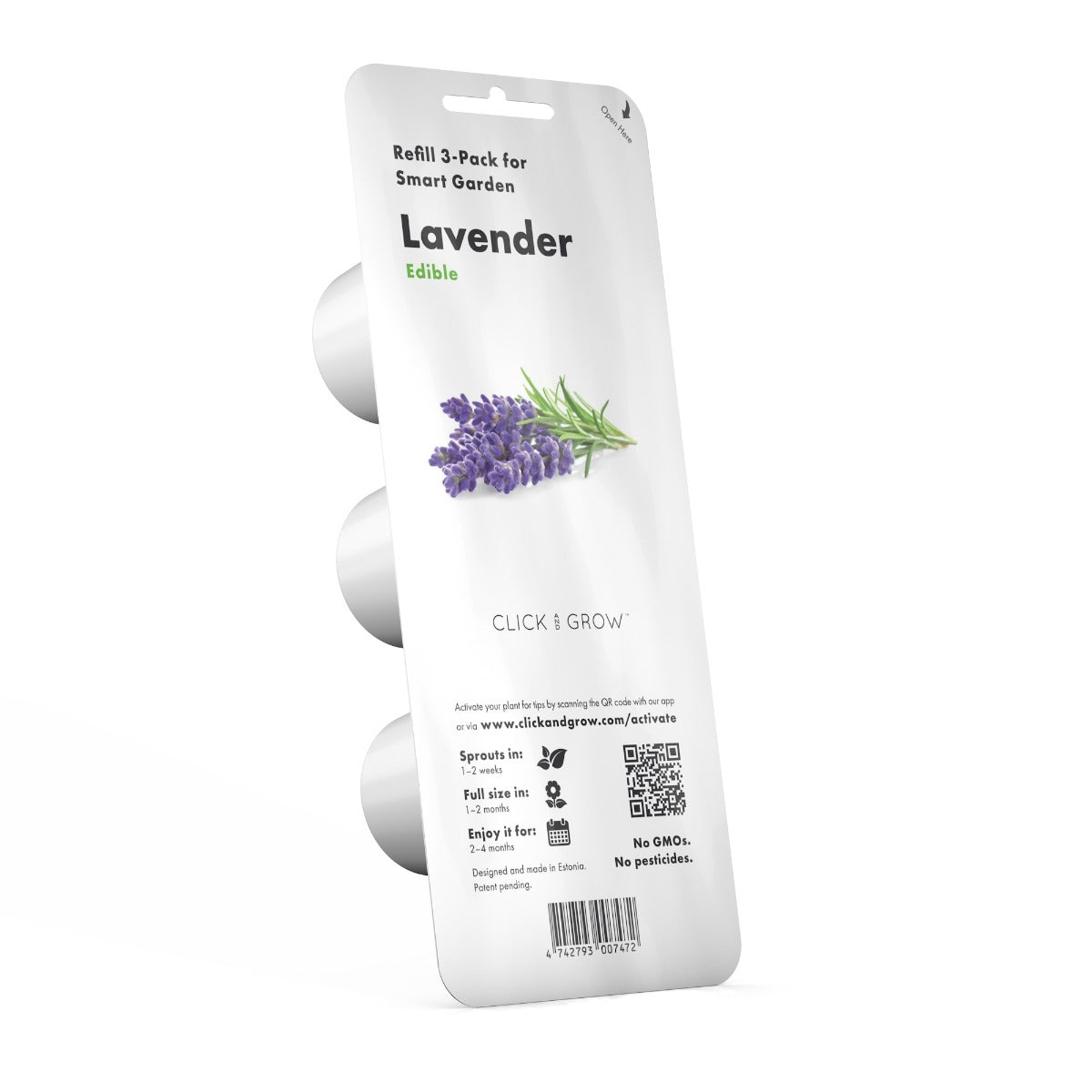 Capsule Click & Grow cu seminte si substrat de lavanda 3buc - iSTYLE RO