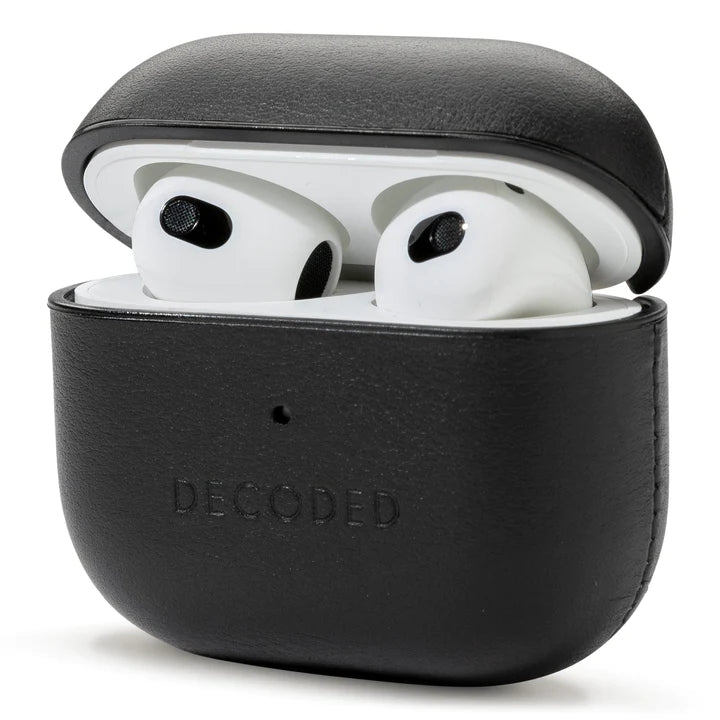 Husa de protectie Decoded AirCase pentru AirPods 3, Piele, Negru - iSTYLE RO
