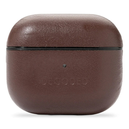 Husa de protectie DECODED Aircase pentru Airpods (gen.3), Piele, Maro - iSTYLE RO
