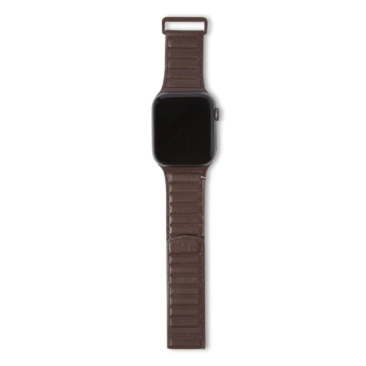 Curea Decoded Leather Magnetic Traction pentru Apple Watch 45mm/44mm/42mm, Piele, Chocolate Brown - iSTYLE RO
