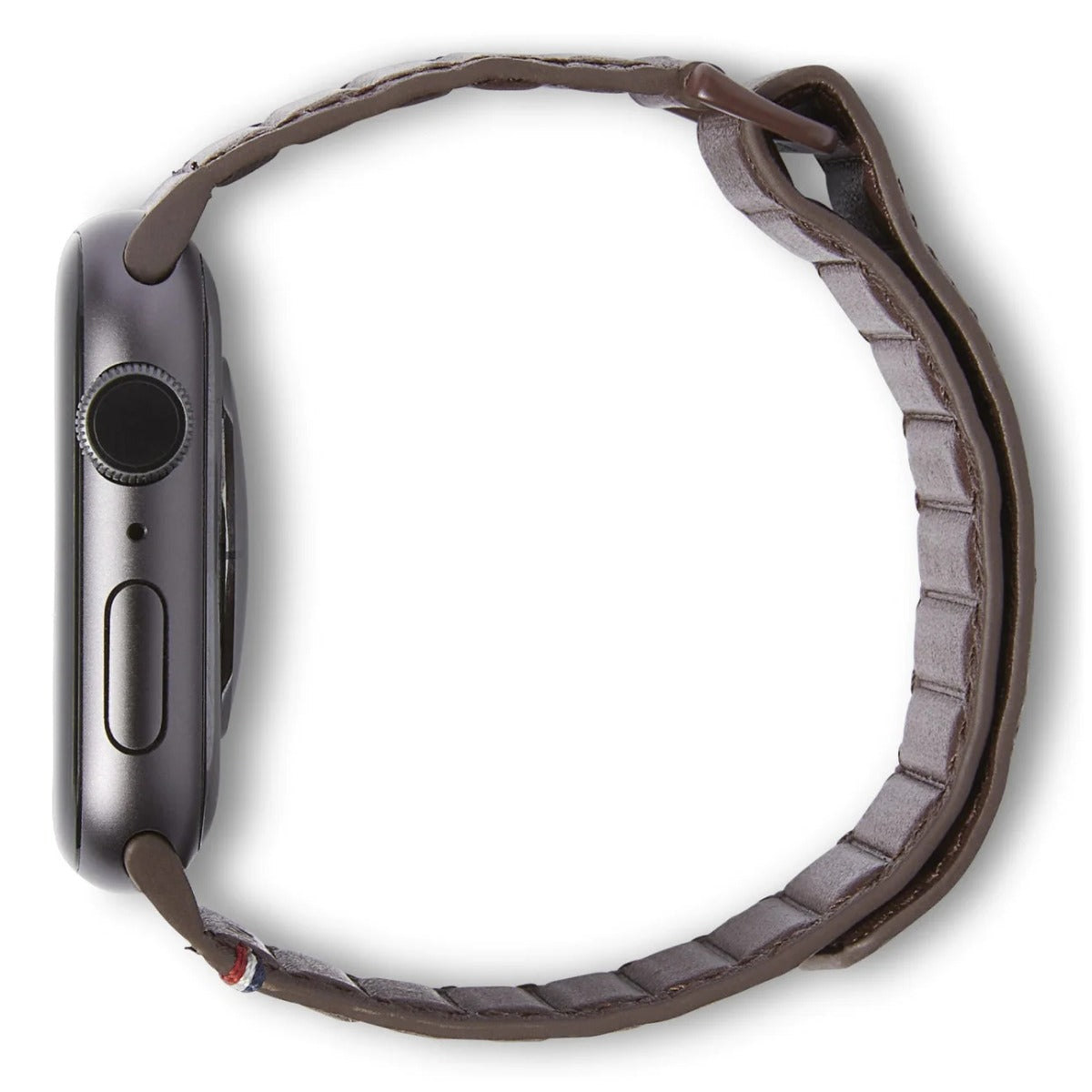 Curea Decoded Leather Magnetic Traction pentru Apple Watch 45mm/44mm/42mm, Piele, Chocolate Brown - iSTYLE RO