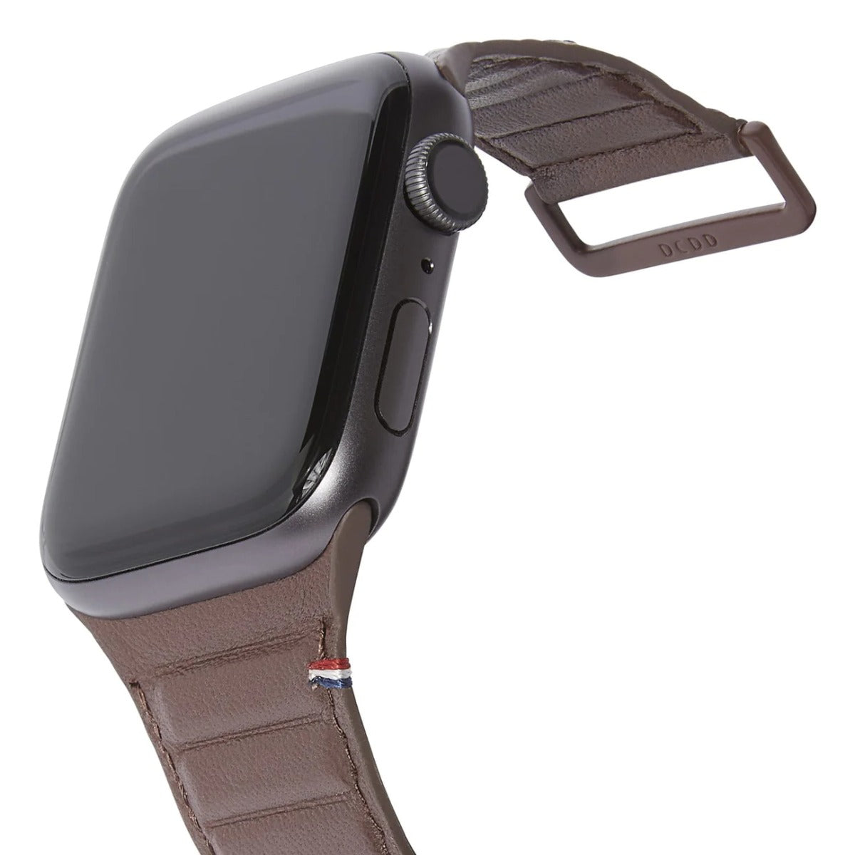 Curea Decoded Leather Magnetic Traction pentru Apple Watch 45mm/44mm/42mm, Piele, Chocolate Brown - iSTYLE RO