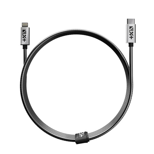 Cablu de date NEXT ONE USB-C - Lightning, Metalic, Silver (1,2m) - iSTYLE RO