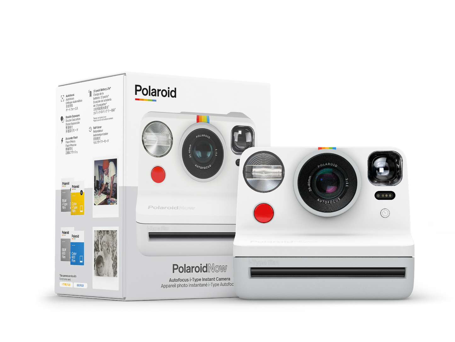 Camera Foto Instant Polaroid Now, Alb - iSTYLE RO