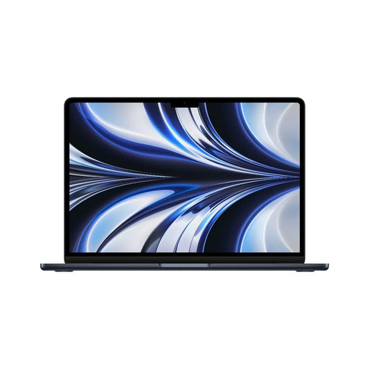 MacBook Air 13", procesor Apple M2, 8 nuclee CPU si 10 nuclee GPU, 8GB, 512GB, Midnight, INT KB - iSTYLE RO