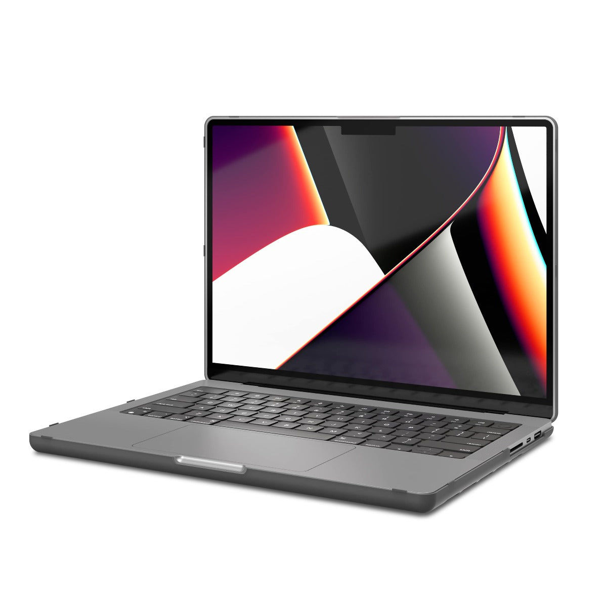 Carcasa de protectie NEXT ONE pentru MacBook Pro 14", Smoke Black - iSTYLE RO