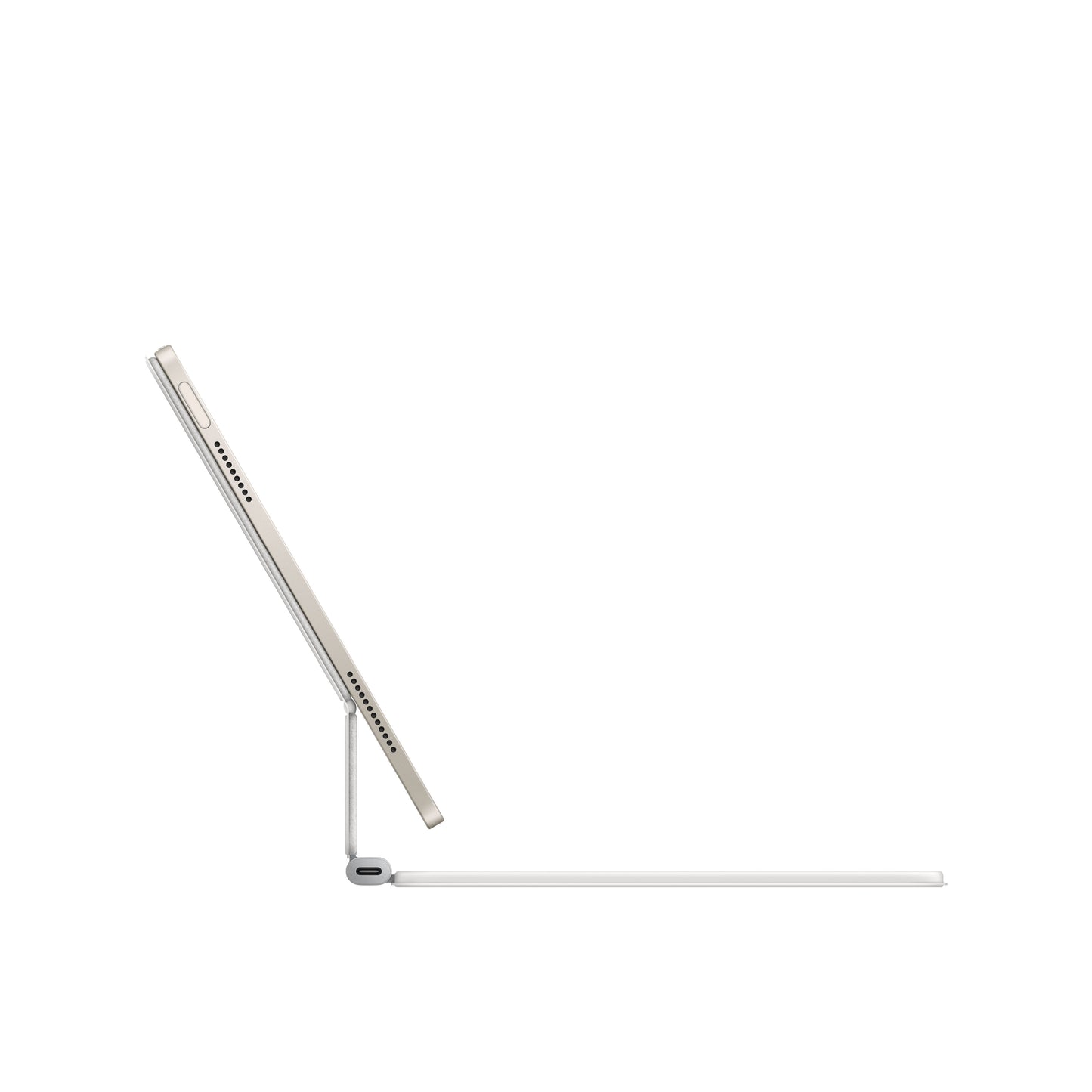Resigilat: Husa cu tastatura Apple Magic Keyboard pentru iPad Air 11" (M3) Alb, layout RO - iSTYLE RO