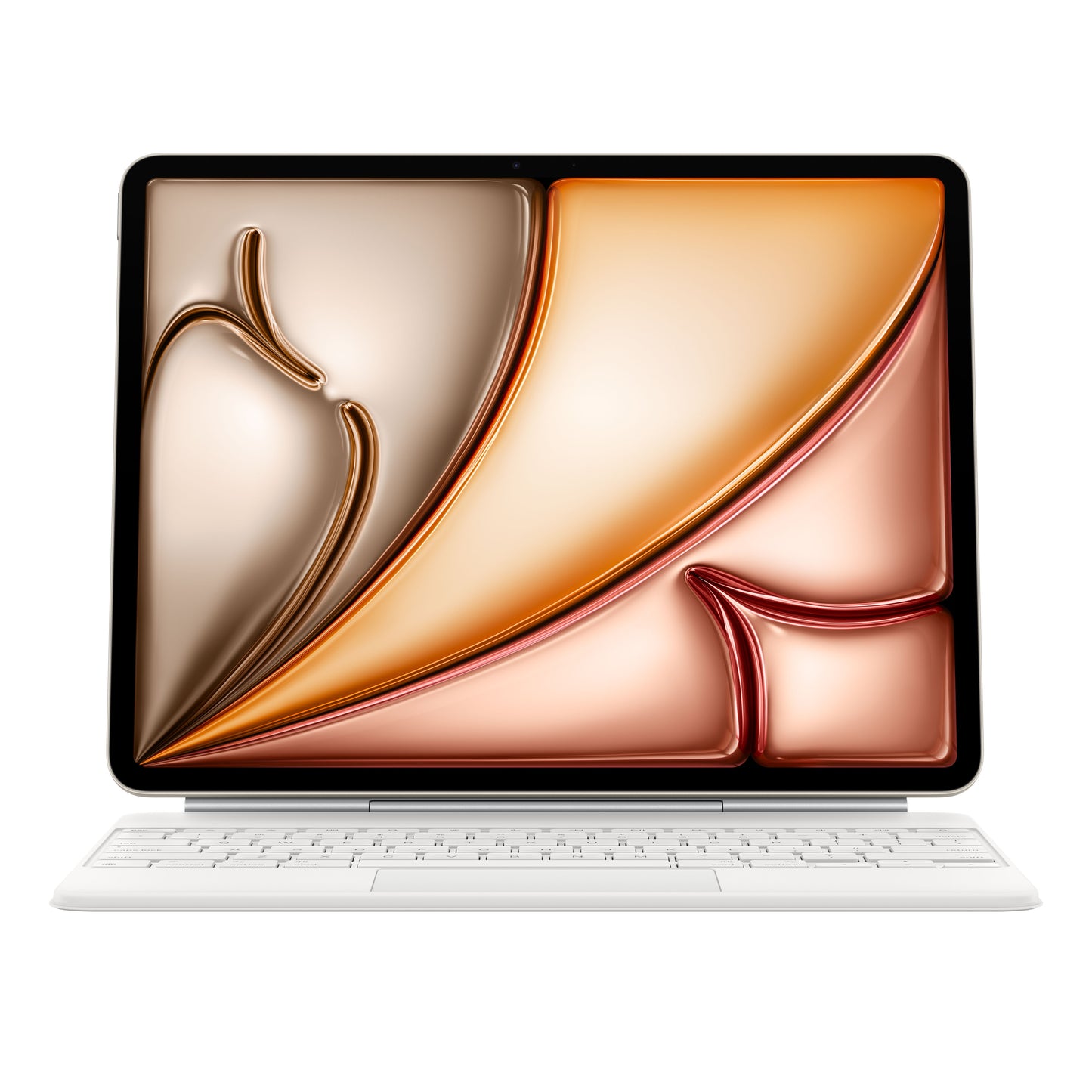 Resigilat: Husa cu tastatura Apple Magic Keyboard pentru iPad Air 13" (M3) Alb, layout INT - iSTYLE RO
