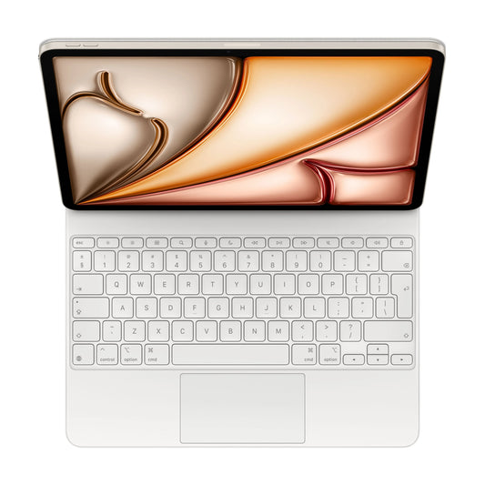 Resigilat: Husa cu tastatura Apple Magic Keyboard pentru iPad Air 13" (M3) Alb, layout INT - iSTYLE RO