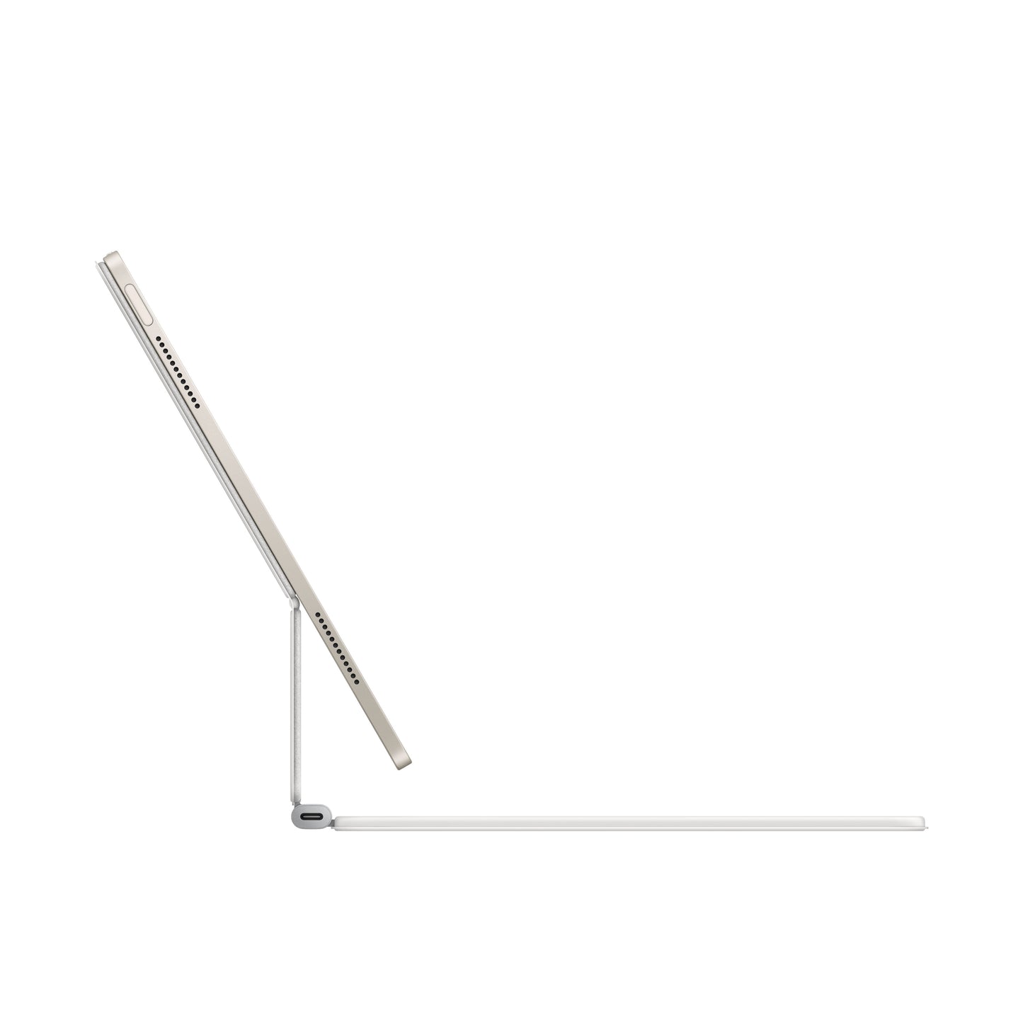 Husa cu tastatura Apple Magic Keyboard pentru iPad Air 13" (M3) Alb, layout INT - iSTYLE RO