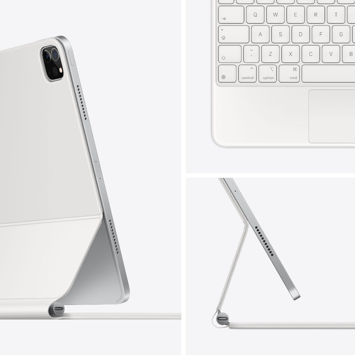 Husa cu tastatura Apple Magic Keyboard pentru iPad Pro 12.9" (gen.5) Alb, layout RO - iSTYLE RO