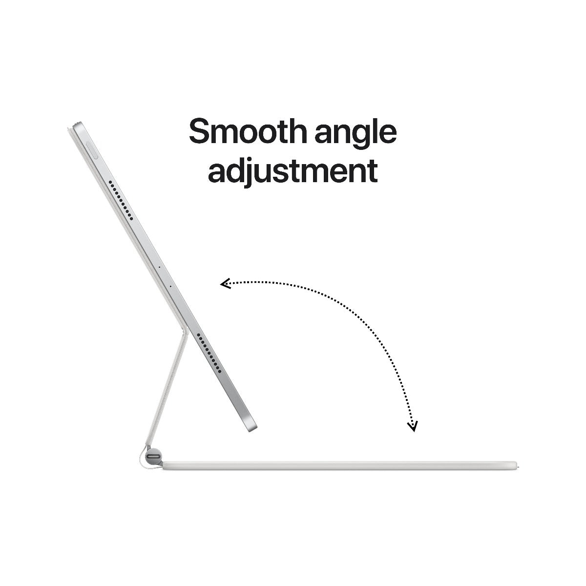 Resigilat: Husa cu tastatura Apple Magic Keyboard pentru iPad Pro 12.9" (gen.5) Alb, layout RO - iSTYLE RO