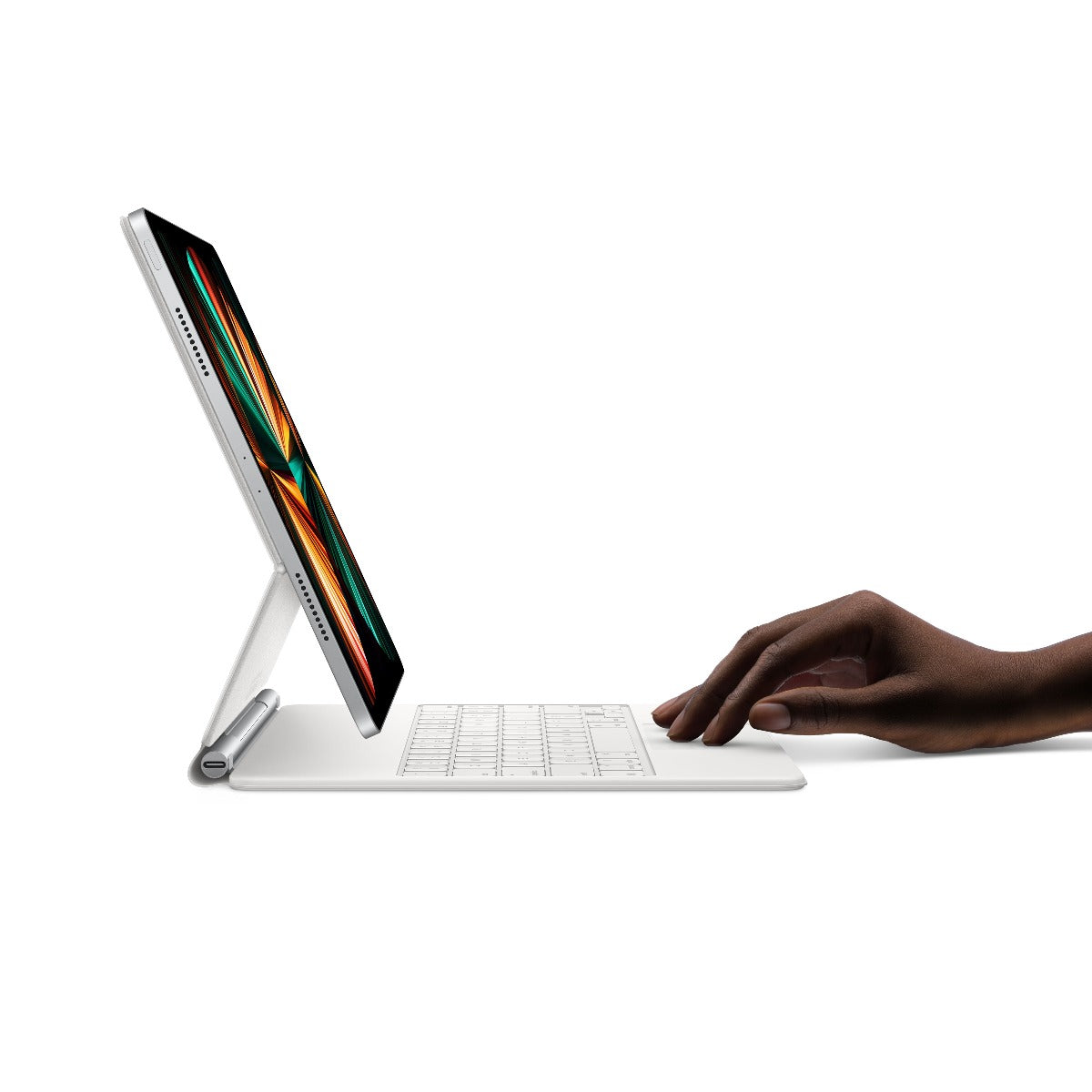 Husa cu tastatura Apple Magic Keyboard pentru iPad Pro 12.9" (gen.5) Alb, layout RO - iSTYLE RO