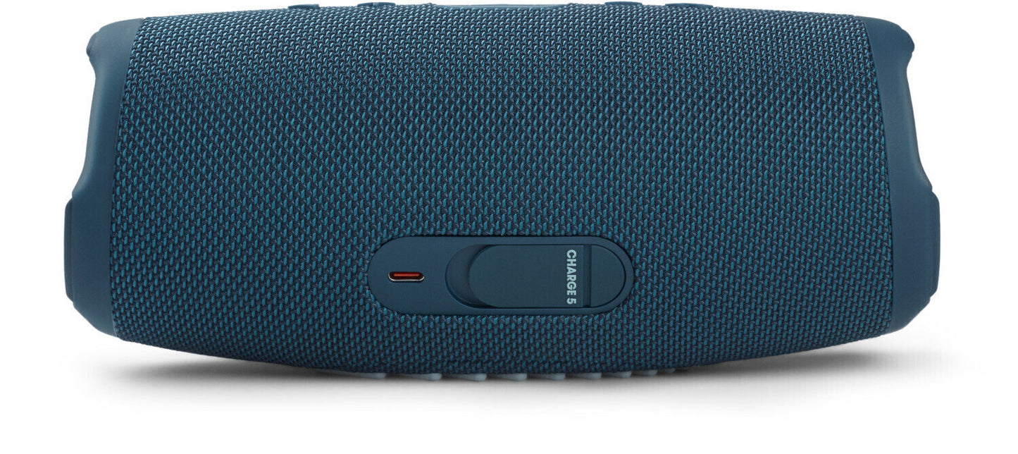 Boxa portabila JBL Charge 5, Bluetooth, Pro Sound, IP67, PartyBoost, Powerbank, Albastru - iSTYLE RO