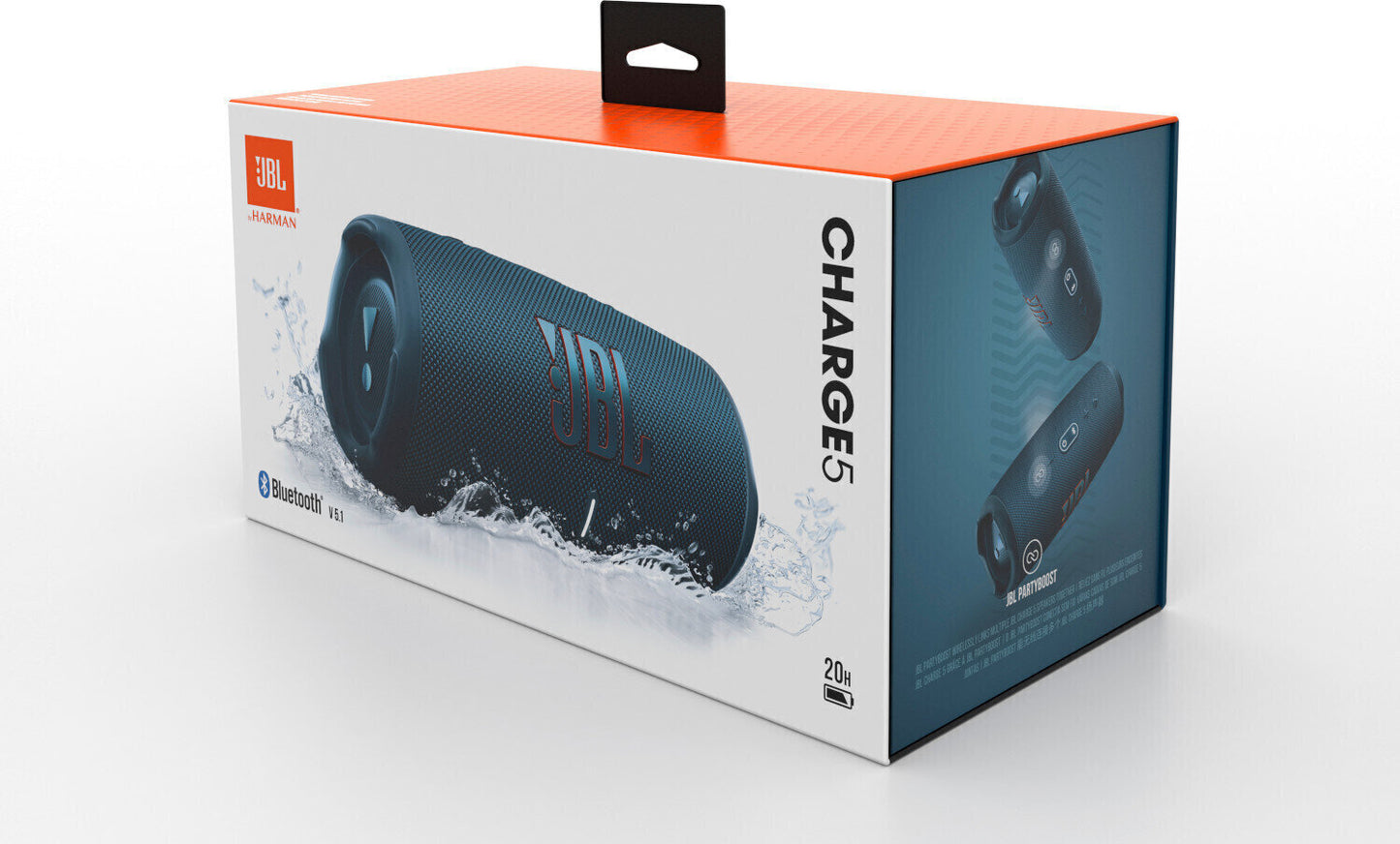 Boxa portabila JBL Charge 5, Bluetooth, Pro Sound, IP67, PartyBoost, Powerbank, Albastru - iSTYLE RO