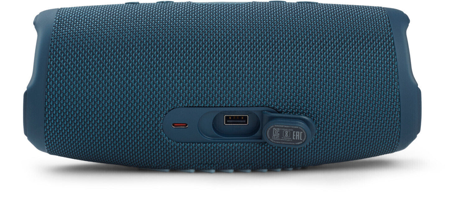 Boxa portabila JBL Charge 5, Bluetooth, Pro Sound, IP67, PartyBoost, Powerbank, Albastru - iSTYLE RO