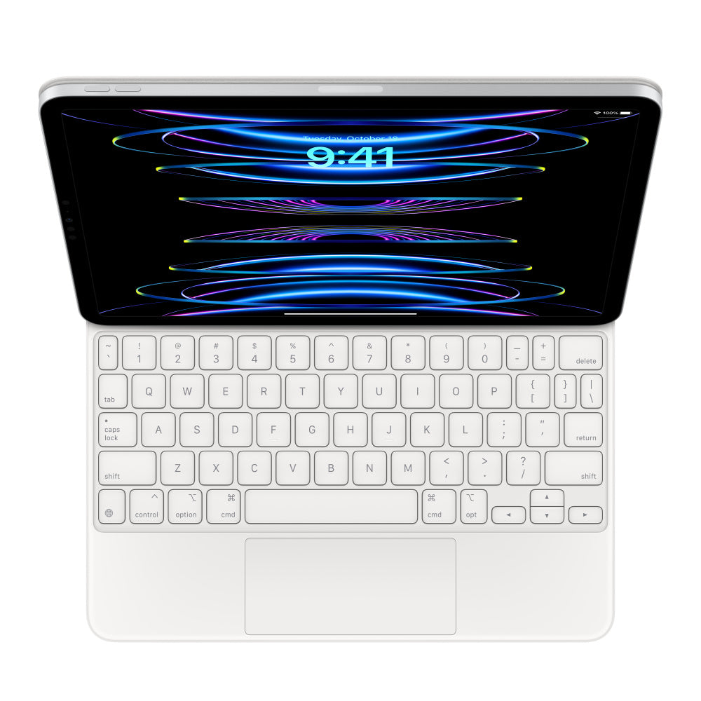 Husa cu tastatura Apple Magic Keyboard pentru iPad Pro 11" (gen.3) / iPad Air (gen.4) Alb, layout US - iSTYLE RO