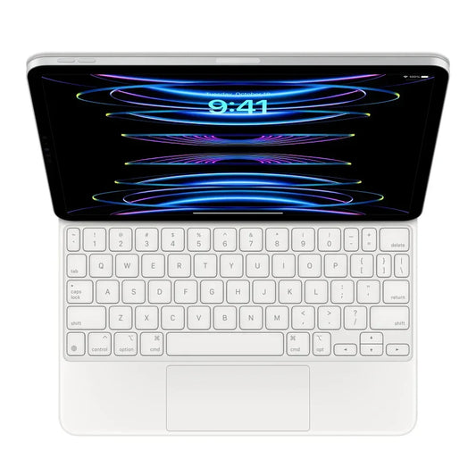 Husa cu tastatura Apple Magic Keyboard pentru iPad Pro 11" (gen.3) / iPad Air (gen.4) Alb, layout INT - iSTYLE RO