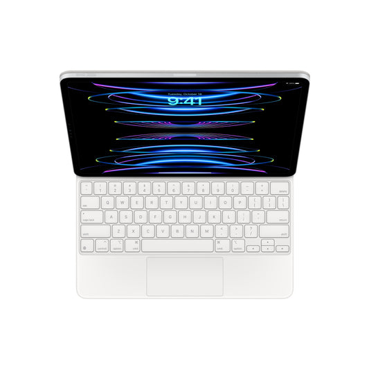 Husa cu tastatura Apple Magic Keyboard pentru iPad Pro 12.9" (gen.5) Alb, layout US - iSTYLE RO