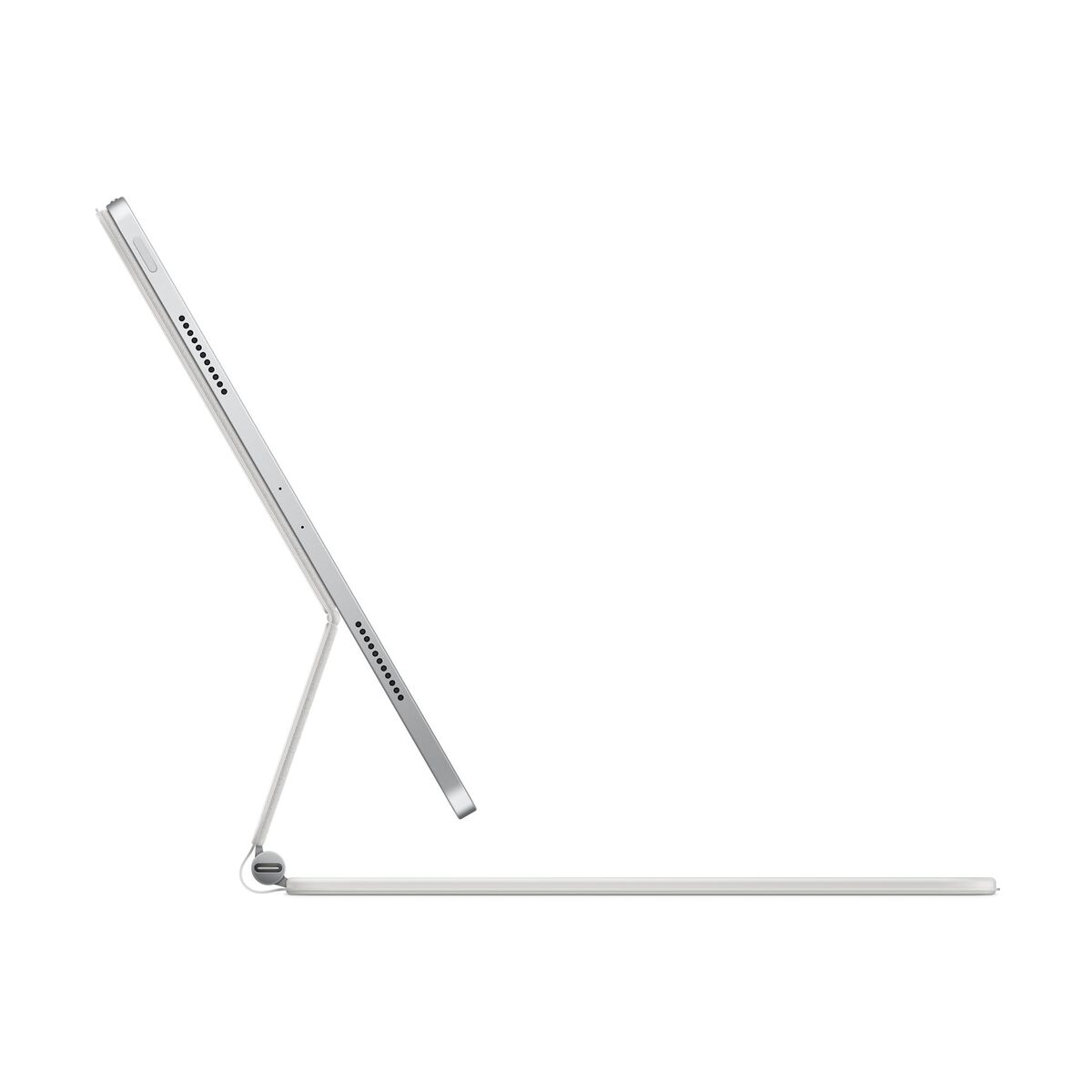 Husa cu tastatura Apple Magic Keyboard pentru iPad Pro 12.9" (gen.5) Alb, layout US - iSTYLE RO