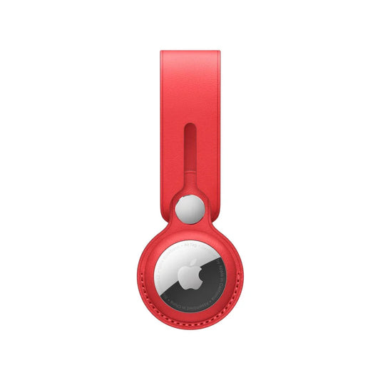 Breloc Apple pentru AirTag Loop Piele, (PRODUCT)RED - iSTYLE RO