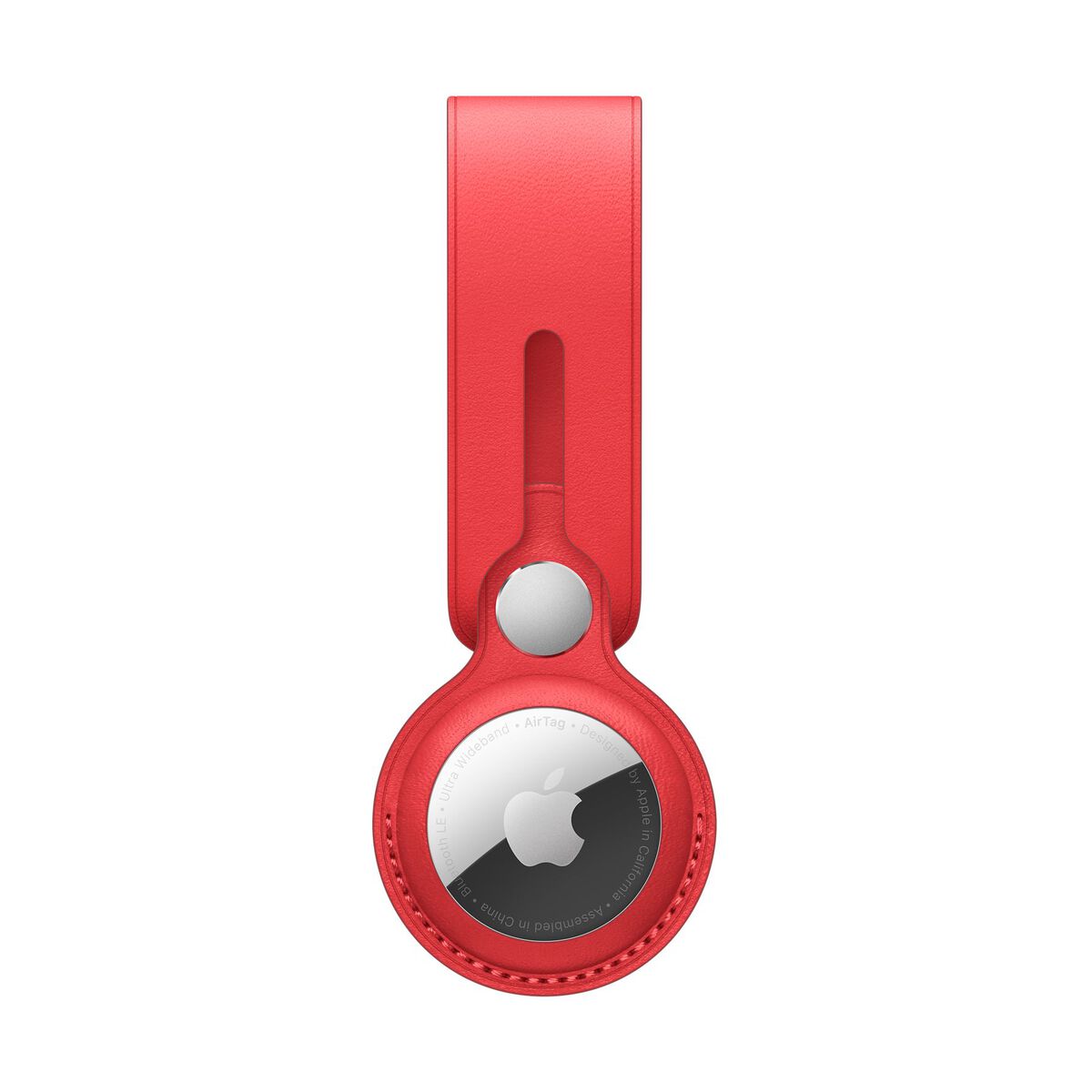 Breloc Apple pentru AirTag Loop Piele, (PRODUCT)RED - iSTYLE RO