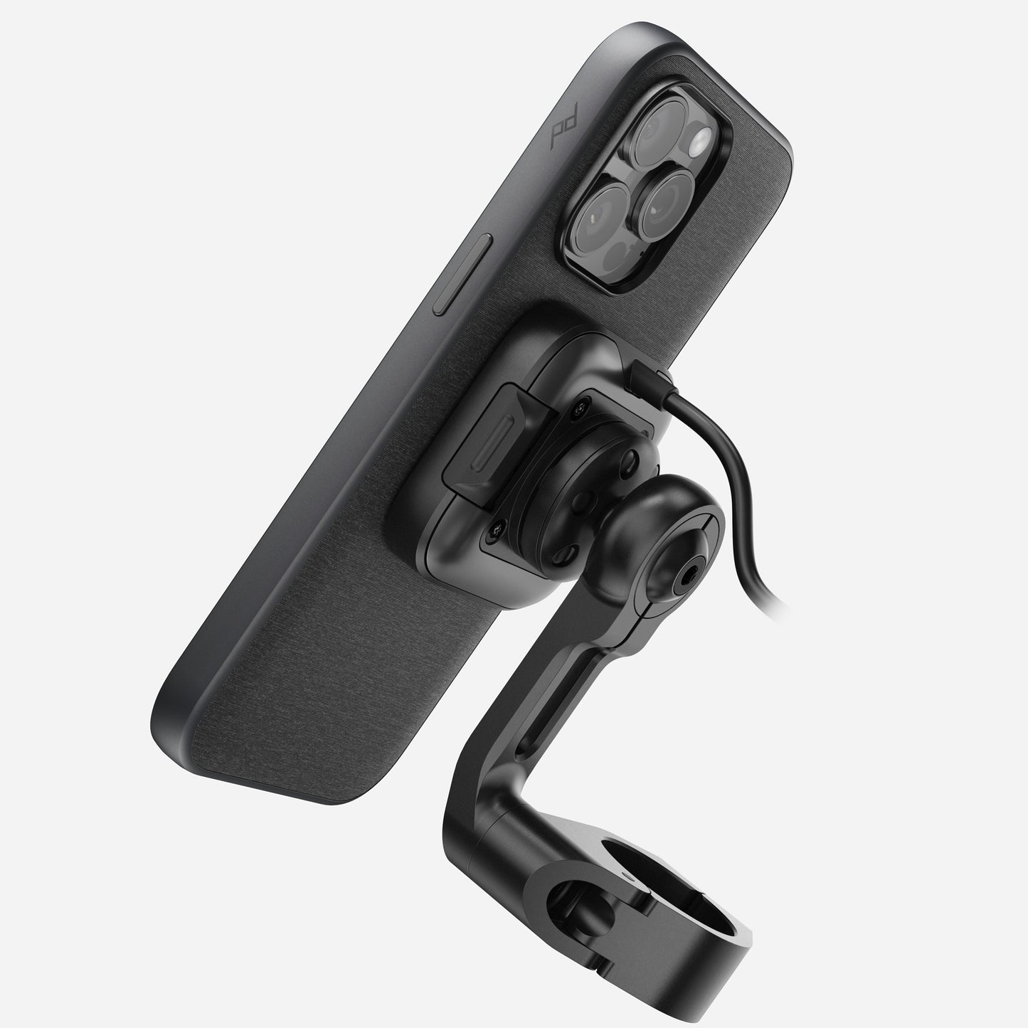 Suport motocicleta Peak Design cu incarcare wireless, Negru