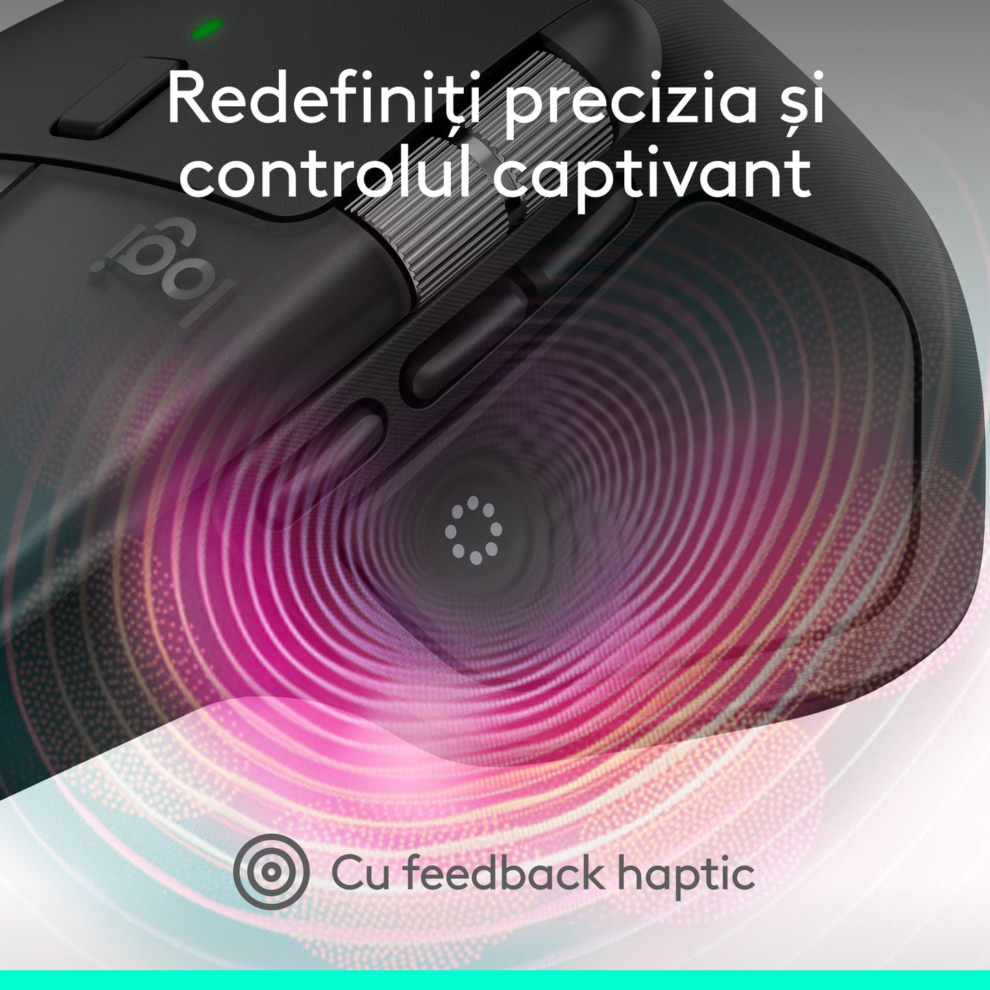 Mouse Wireless Logitech MX Master 4 pentru Mac, Negru
